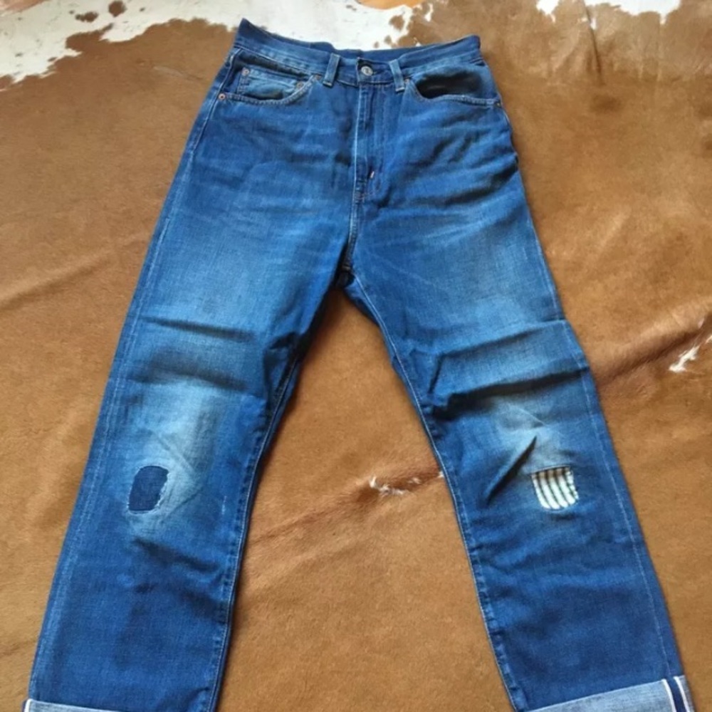 Levis Womens 701 Selvedge 1950s Denim Jeans, 28